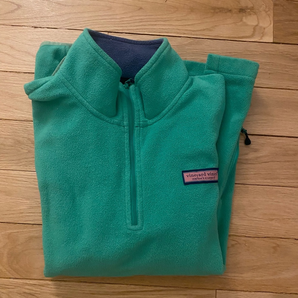 Vineyard vibes quarter zip, green